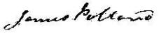 signature of James Pollard