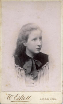 youthful cdv of Mary Spence Watson
