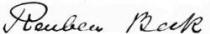 signature of Reuben Beck