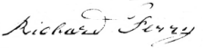 signature of Richard Ferry