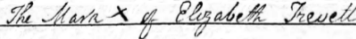 mark of Elizabeth Trevett