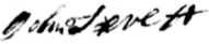 signature of John Trevett