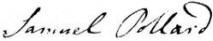 signature of Samuel Pollard