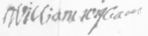 signature of William Wigham