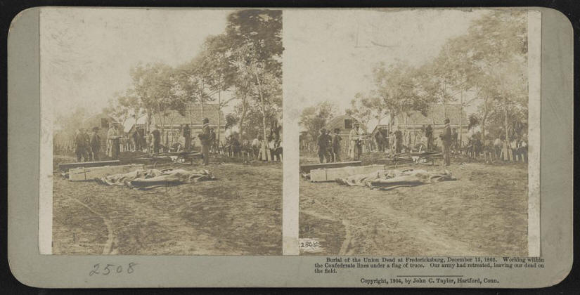 earliest photo of an interment