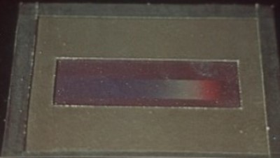 another Becquerel colour photo of solar spectrum, 1848