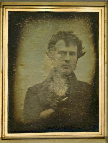 earliest surviving photographic portrait of a human: Robert Cornelius